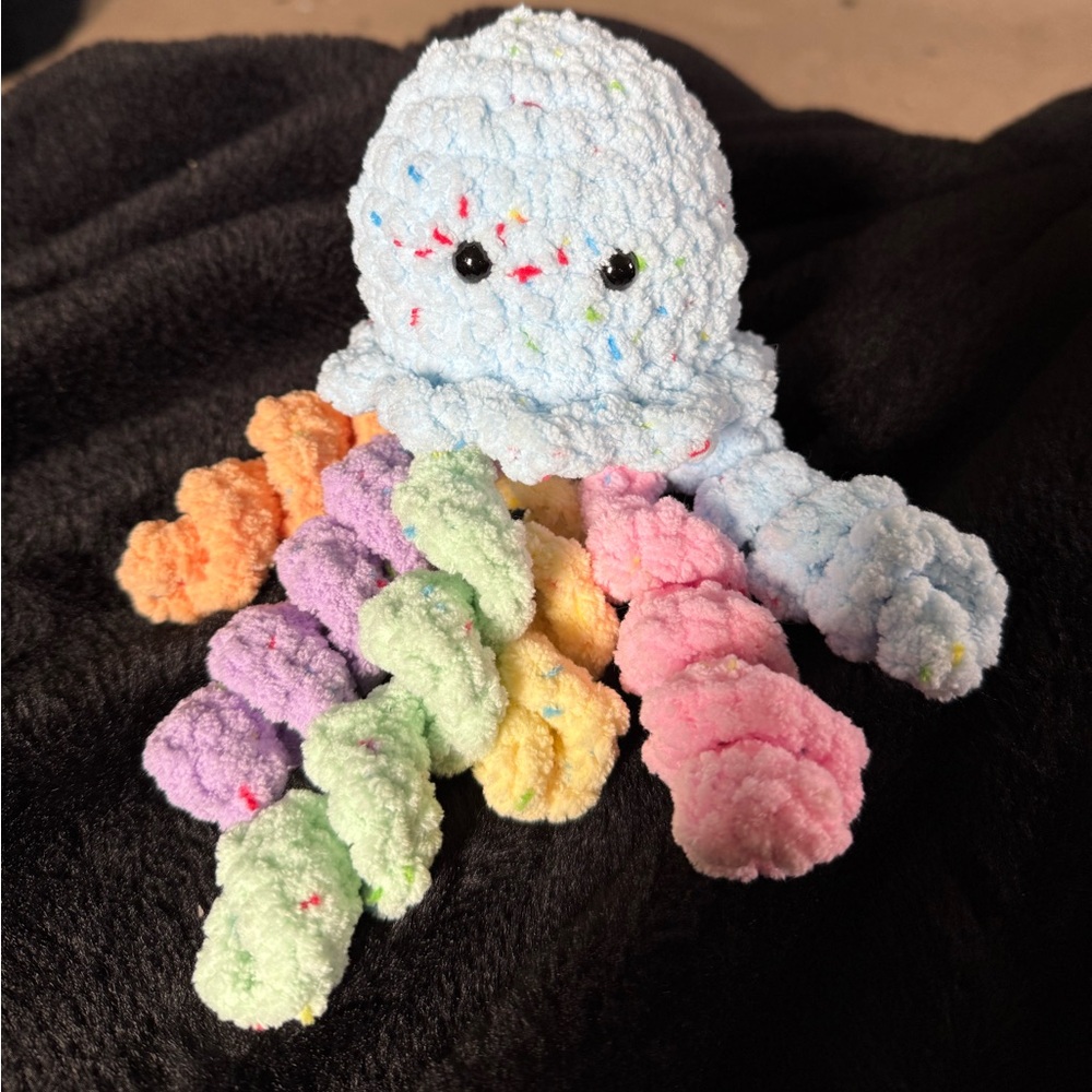 Colorful Plush Octopus Toy